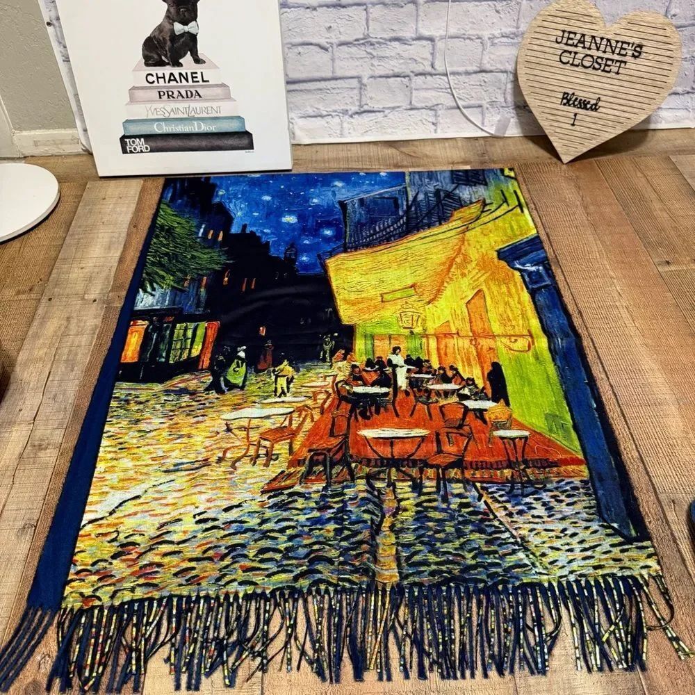 Van Gogh Cafe Terrace at night scarf